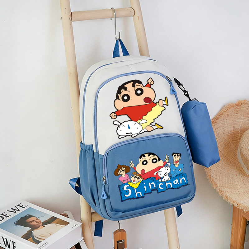 School Backpack Teen - Set di 2 Pezzi Crayon Shin-chan: