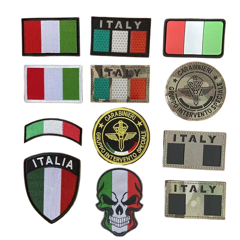 Urban Backpack Tactical - Toppe Ricamate con Emblema della Bandiera
