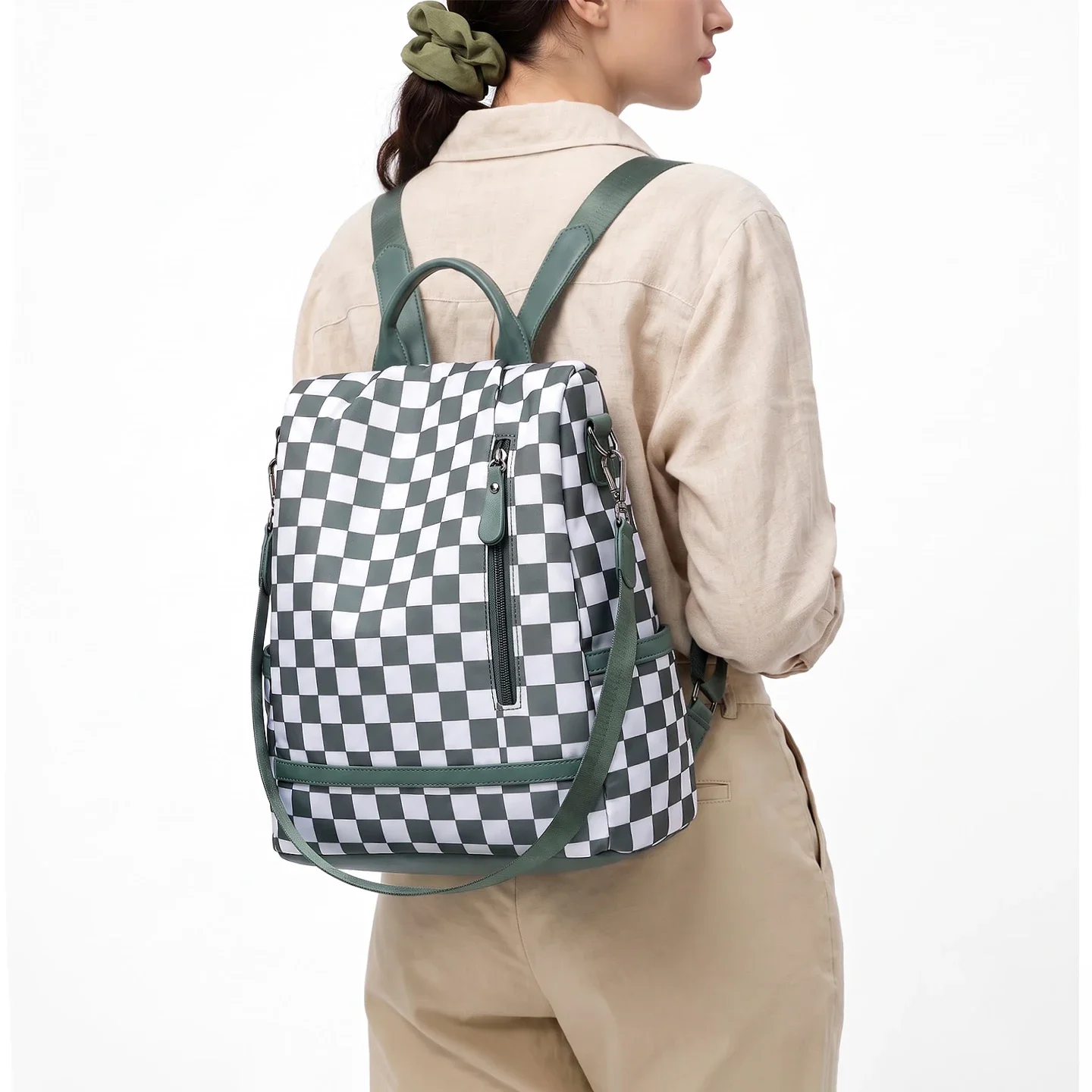 Travel Backpack Anti Theft - Zaino antifurto da donna in tessuto