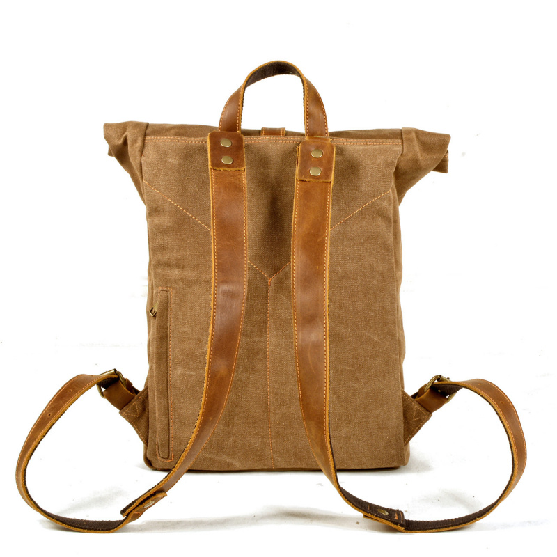 Nuovo zaino in tela cerata sem - Canvas Backpack Casual recensione e prezzo