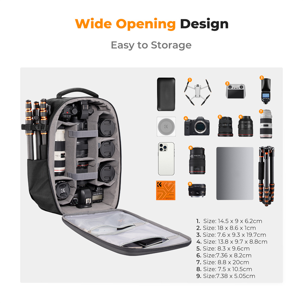 K&F CONCEPT Borsa per Fotocame - Rain Cover Backpack recensione e prezzo