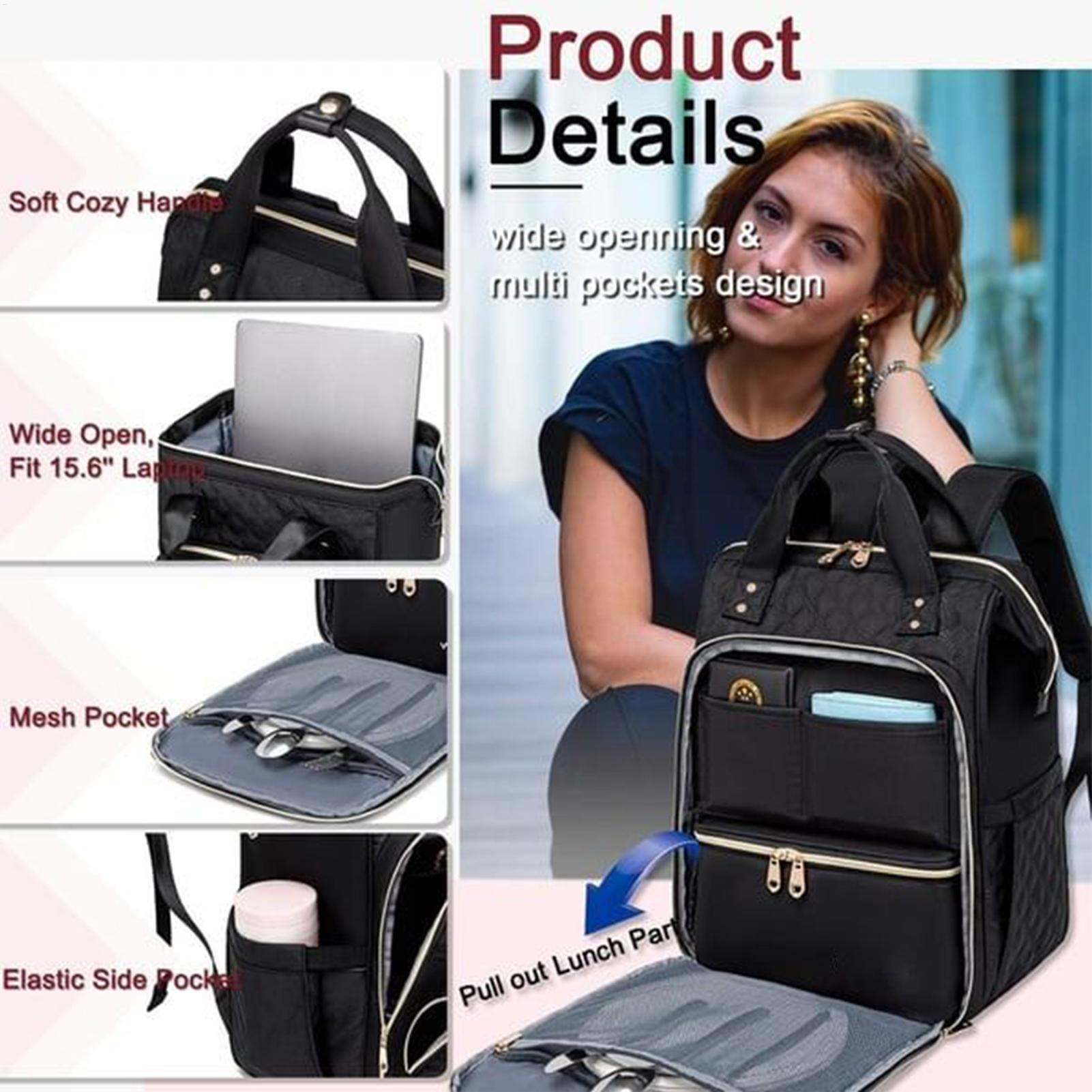 Zaino per il pranzo 2-in-1 per - Laptop Backpack 15.6 recensione e prezzo