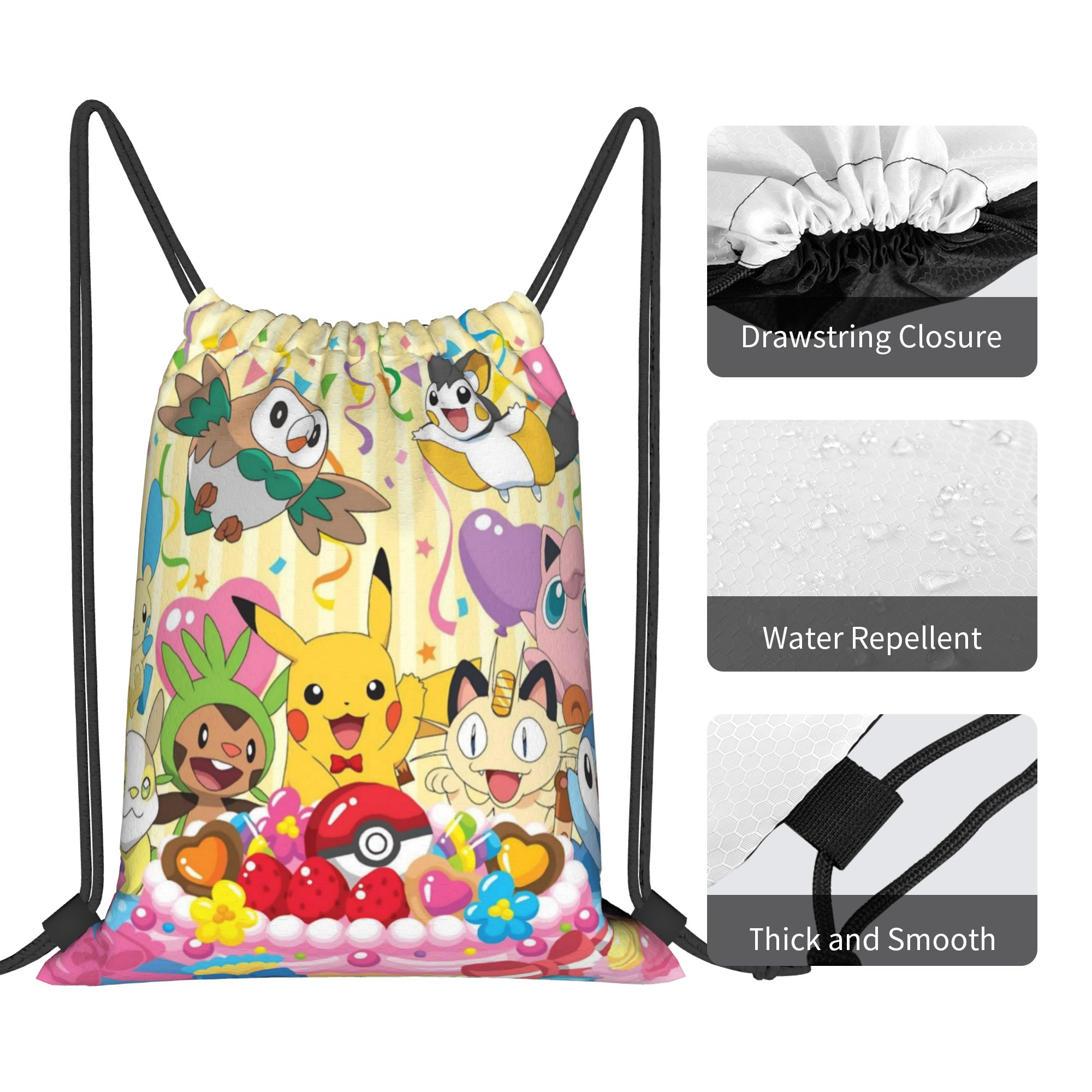 Zaino Poke-Mon per Torta di Co - Drawstring Gym Bag recensione e prezzo